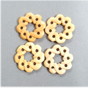BONE CIRCLE 28MM IVORY (4PCS/BAG)